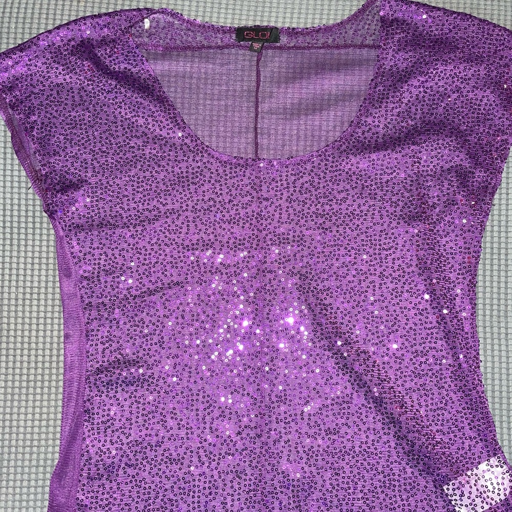 PURPLE SPARKLE TOP